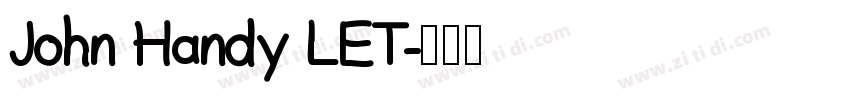 John Handy LET字体转换